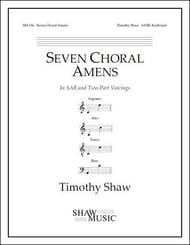 Seven Choral Amens SAB choral sheet music cover Thumbnail